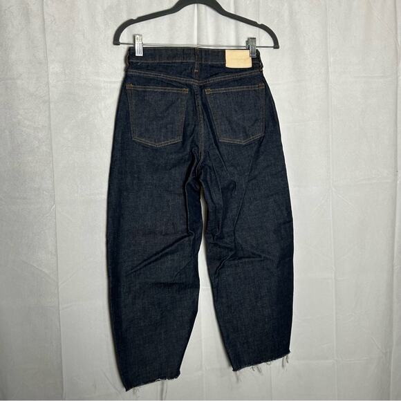 Everlane The Arc Jean High Rise Low Stretch Dark Wash Denim Blue Jeans Size 25 - Picture 2 of 7